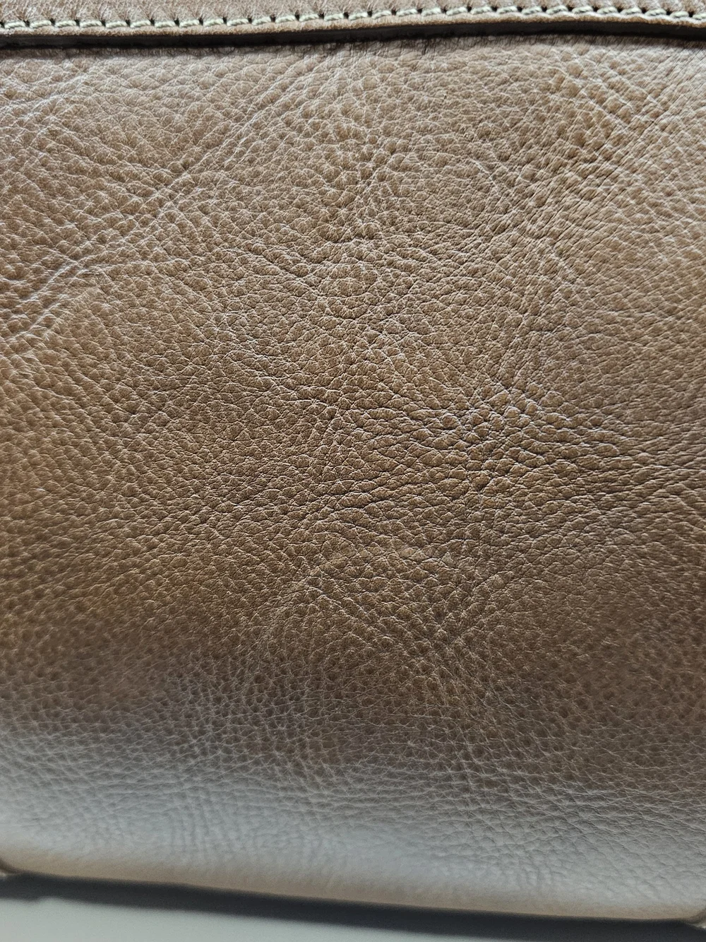 Baywater Classic Brown Leather Tote Bag with Gold Turn-Lock